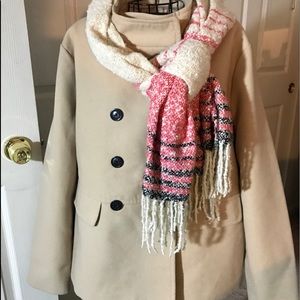 old navy pea coat XL, scarf too! bottom price!